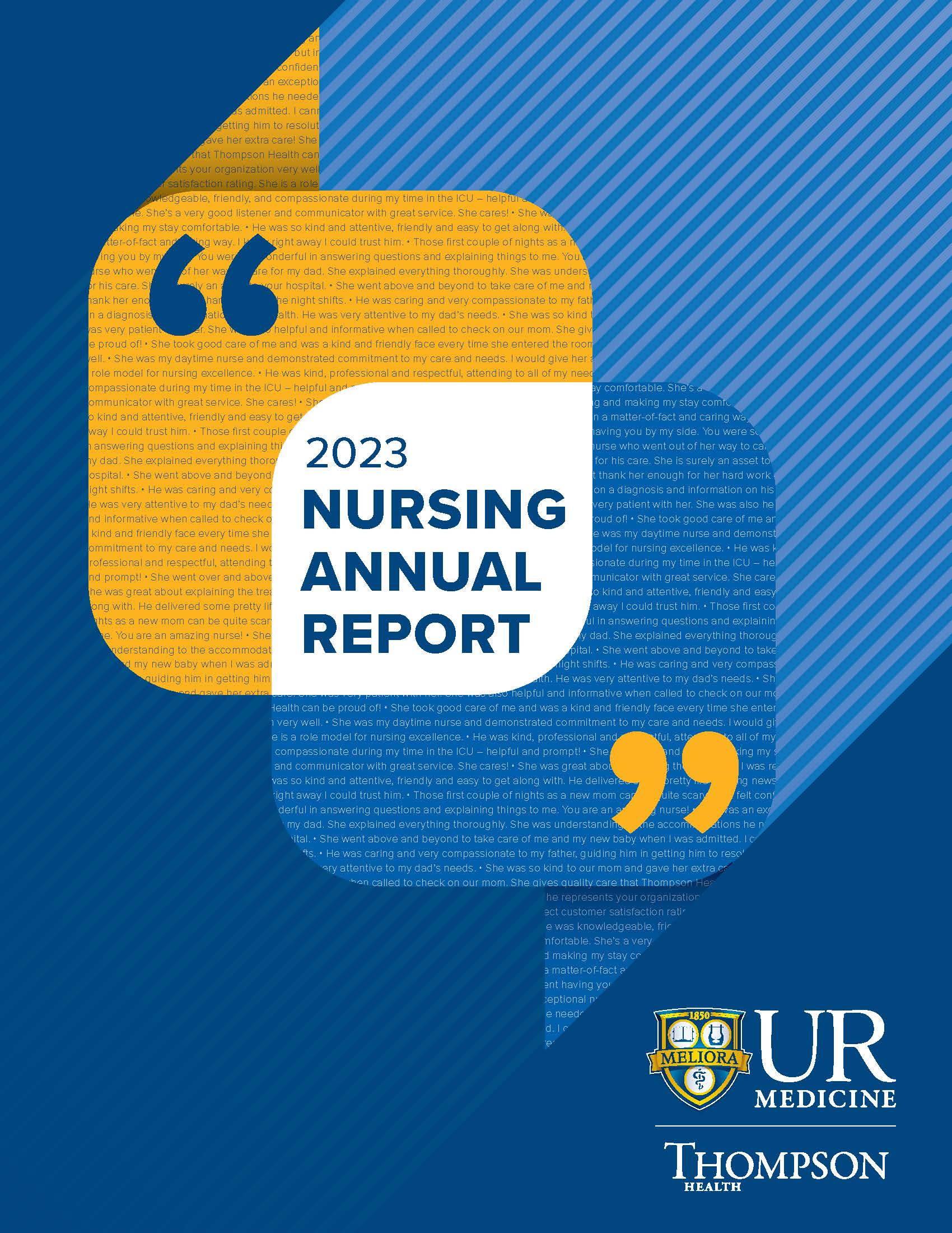 Thompson Health Nursing Annual Report